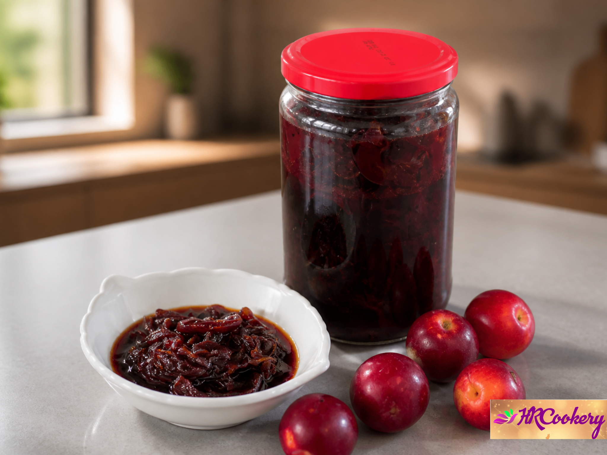 Traditional Sri Lankan apple dosi sweet made with candied apples and aromatic spices.
